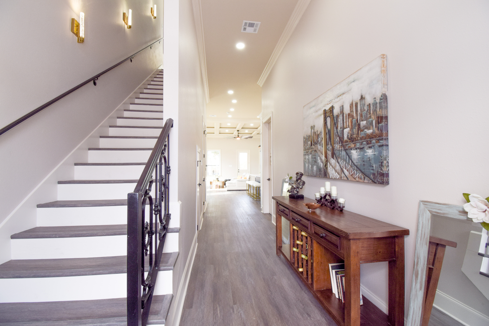 Entry foyer and staircase